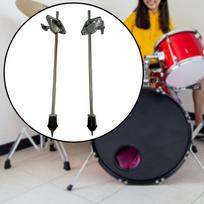 2 vnt. bosinio būgno kojelės stovai Muzikos instrumentas Profesionalus pedalo atraminis elementas 37cm black