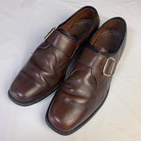 70-80-ieji? Vintažiniai, JAV pagaminti/KNAPP SHOES/Vienuolio tipo verslo batai su sagtimi/11B/Rudi/(NAUDOTA) black