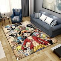 Nami Luffy Zoro Sanji Spausdintas Kilimas Didelis Plotas Kilimas Neslystantis Plaunamas Grindų Kilimėlis Miegamasis Namų Dekoras LXR152 80cmx120cm