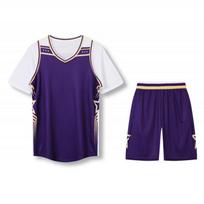 Girls Short Sleeve Basketball Jersey Set Kids False Two Piece T-Shirt Training Uniforms 4XL blue