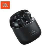 Jbl Tune 220 Tws Bluetooth suderinamos V5.0 belaidės ausinės su stereo mikrofonu ir įkrovimo dėklu juoda