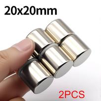 20x20mm Super stiprus neodimio magnetas N35 NdFeB Nuolatinis magnetinis imanes Apvalūs galingi magnetai Šaldytuvo magnetas