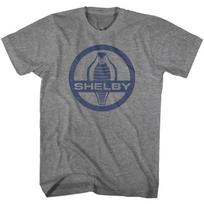 Carroll Shelby Motors Shelby Cobra Snake Logo Graphite Heather T-Shirt 4XL gray