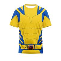 2025 m. Deadpool 3 ir Wolverine 3D spausdinta su gobtuvu džemperis - Pavasarinis/Rudens vyriškas džemperis su užtrauktuku XS yellow