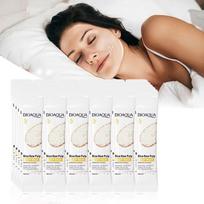 20pcs/box BIOAOUA Rice Raw Pulp Sleep Facial Mask Moisturize Brighten Whitening beige