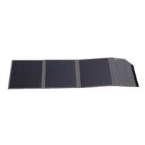 Sulankstomas saulės baterijų įkroviklis su valdikliu 100W USB A TYPE C DC5521 išvestis IP65 vandeniui atspari nešiojama saulės baterija black
