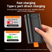 PALO 6000mAh Replacement Battery for JBL Battery 200 JBL PartyBox Club 120 (with Tyep-C Input )For Portable Speaker 1pcs juoda