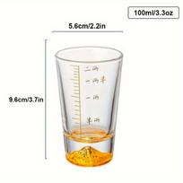 1pc/6pcs Mountain Shot Cups Shot Glasses Small Wine Cups Chinese Baijiu Cups For Bar Pub Club Restaurant And Home Use Drinkware 6pcs white