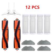 For Xiaomi Mi Robot Vacuum Mop 2 Lite / Mop 2 Pro Accessories Roller Main Side Brush Hepa Filter Mop Rag 12 pcs - Set