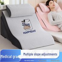 Nuimama plaunama lininė trikampė pagalvė pagyvenusiems žmonėms, didelio tankio, nuo refliukso, naktinio staliuko atlošas Extra Wide - High-Density Sponge
