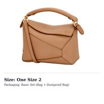 LOEWE Puzzle Soft Grain Calfskin Handbag Mini Women's Toffee A510P88X16-5542 One Size 2
