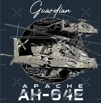 AH64E Apache Guardian Atakos Sraigtasparnis Marškinėliai Nauji 100% Medvilnė Trumpomis Rankovėmis Apvalia Kaklo Iškirpte Laisvi Marškinėliai Viršus Dydis S3XL M black