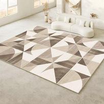 Modernūs geometriniai didelio ploto kilimai Minkštas plaunamas neslystantis flanelinis kilimas svetainei, miegamajam, vaikiška kilimėlis 60*90cm
