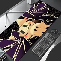 Odinis žaidimų pelės kilimėlis Didelis žaidėjo Didelė klaviatūra Pokemon Mimikyu Stalo pelės kilimėlis Vyriškas Anime Žaidimų nešiojamasis kompiuteris Kambarioko PC pelės kilimėlis 60x30 cm