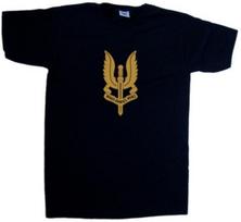 SAS Who Dares Wins V-Neck T-Shirt M brown