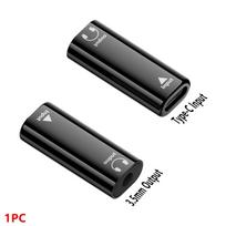 Male to Female USB Type-C to 3.5mm Converter HiFi Plug and Play Audio Adapter DAC No Delay Headphone Jack Plug Game Karaoke 6 C-3.5 Female Black