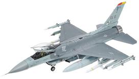 Tamiya Šedevrų serija JAV oro pajėgų Lockheed Martin Block 50 Fighting Falcon Plastikinis modelis 61098 1/48 Nr.98 F-16CJ pilka spalva