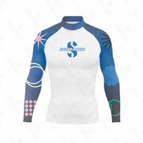 SCUBAPRO Mens Long Sleeve Rash Guard UPF 50 Wetsuit Top Diving Swimming Surfing XXXL