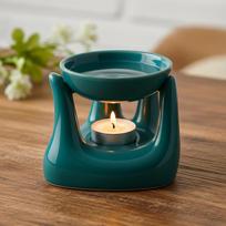 Floryn Decor Ceramic Aroma Oil Diffuser Burner for Home Fragrance | black