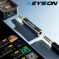 KEYSION HIFI Audio Converter Adapters 4.4/3.5mm Male to 3.5/4.4mm Balanced Female Earphone Plugs Copper Gold-plated AUX Adapter