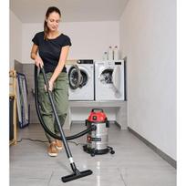 Einhell wet and dry vacuum cleaner TC-VC 2045 S (900W, suction capacity 180mbar, 20L stainless steel tank, with filters and nozzles)