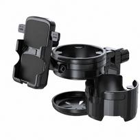 Dual Cup Bike Cup Holder Foldable Phone Holder Mount Practical Water Bottle Holder  for Treadmill juoda