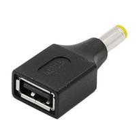 USB to DC Adapter USB Female to 2.5/3.0/3.5/4.0/4.8/5.5mm Male Charging Convertor Adaptor Connector for Laptop 5525 gray