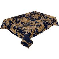 Baroko Gėlės Lapai Apvali Staltiesė Vandeniui Atspari Vestuvių Stalo Dekoracija Staltiesė Virtuvės Valgomojo Stalo Uždangalas 137x137cm Tablecloth black