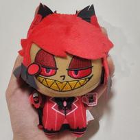 New In Stock 10cm Hazbin Hotel Vox Lucifer Ko Version Not Genuine Plush Doll Cute Anime Peripherals Toy Birthday Christmas Gift ko ver Not Genuine