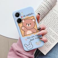 Case For Poco C65 6.74  Cute Heart Flower Back Cover Soft Silicone Matte Protective Fundas For Xiaomi Poco C55 C61 C71 M6 Shell Poco C71 beige