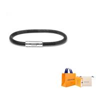 LOUIS VUITTON Keep It Bracelet Damier Graphite (Unisex) Bangles M6140E Size: 21 Package: 2 black