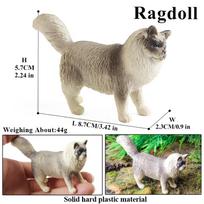 Oenux Katės Modelis Siamiška Devon Reksas Sfinksas Ragdoll Persų Veiksmų Figūrėlė Katytė Beuodegė Figūrėlė Mielas Dekoravimas Vaikų Žaislas Dovana
