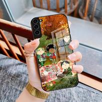 Charlie And Lola Anime Phone Case For Samsung A25 A13 A33 5G A54 A36 A35 A56 A52 A14 Shockproof Glass Cover Samsung A36 black
