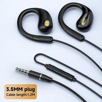 Wired Air Conduction Headphones 3.5mm Type-C Open Ear Gaming Karaoke Headset with HD Microphone Not-in Ear Hifi Music Headset 7 3.5mm black