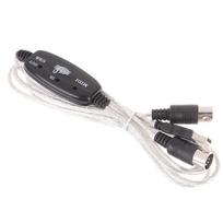 USB Įvesties-Išvesties MIDI Sąsajos Kabelis Konverteris į PC Muzikos Klaviatūros Adapterio Laidas white
