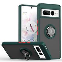 Šarvuotas matinis dėklas Google Pixel 9 Pro XL dangtelis Pixel 8 8A žiedas magnetinis laikiklis stovas smūgiams atsparus Coque Fundas Google Pixel 9 Pro tamsiai žalia spalva