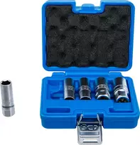 BGS ŽVAKIŲ GALVUČIŲ RINKINYS, ŠEŠIAKAMPIS | 12,5 MM (1/2") KVADRATINĖ JUNGTIS | 14–21 MM | 5 VNT. (6641)