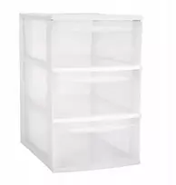 Modulinė spintelė su 3 stalčiais A4 didelė Balta 41 x 25,5 x 36 cm
