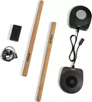 Aeroband Pocketdrum2 max elektroninis būgnų rinkinys (2024 m. versija), oro lazdelės ir pedalai, grokite būgnais bet kur ir bet kada, 8 garsai ir usb midi (pridedamos ausinės)