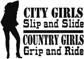 Motociklu Lipdukai Motociklo lipdukai City Girls Grip And Ride, 2 vnt.