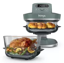 Ninja CRISPi PRO 7-in-1 XL Glass Air Fryer – Ash Grey AS101EUGY