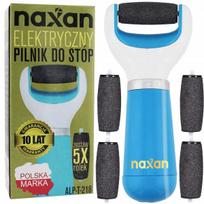 „naxan“ elektrinė pėdų ir kulnų dildė su freza, pemzos tipo voleliu ir 5 keičiamais voleliais