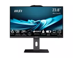 MSI AIO PRO AP242P 14M-649XEU i5-14400 23.8" IPS LED FHD Non-Touch Anti-Glare 16GB SSD512GB M.2 AX211 WiFi 6E NoOS Black