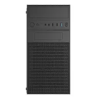 Akyga Obudowa Micro ATX AK19BK USB-C + USB 3.0 + 2x USB 2.0 czarna bez PSu Micro Tower Black