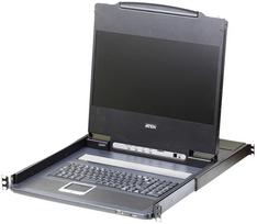 Konsola KVM Aten ATEN CL6700MW-ATA-2XK06A1G, 1920 x 1080 pixels, Full HD, Rack mounting, 1U, 19.4 W, Black | CL6700MW-ATA-2XK06A1G | 4710469345579