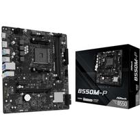 Asrock Pagrindinė plokštė B550M-P, Socket AM4, DDR4, micro ATX, 2.5G LAN, HDMI, DisplayPort, M.2, USB 3.2 Gen1 Type-C