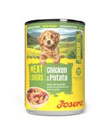 JOSERA Meat Lovers Junior Chicken and Potato 400 g vištiena su bulvėmis, drėgnas maistas šuniukams