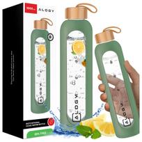 „Alogy“ motyvacinė stiklinė gertuvė su silikoniniu dėklu, 1000 ml