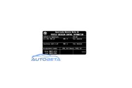 Bmw X3 F25 28iX SAV JAV Išmetimo Etiketas Originalus 71227612762