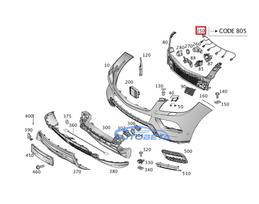 Mercedes Benz GLE400 GLE43 Priekinis Parkavimo Pagalbos Laidai Originalus A2925409905